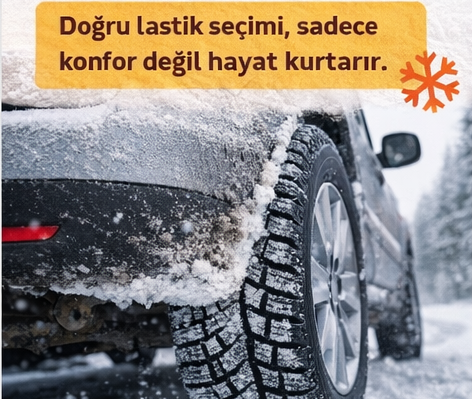 Kışın Güvenli Sürüş İçin Lastik Seçimi Neden Önemlidir?